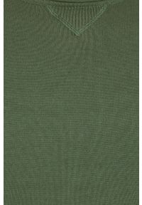 medicine - Medicine Sweter bawełniany męski kolor zielony lekki. Okazja: na co dzień. Kolor: zielony. Materiał: bawełna. Długość rękawa: długi rękaw. Długość: długie. Wzór: melanż. Styl: casual #2