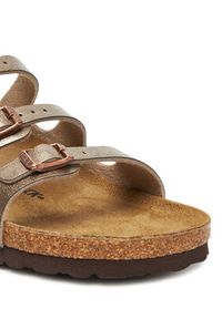 Birkenstock Klapki Florida 1030352 Złoty. Kolor: złoty. Materiał: skóra #4