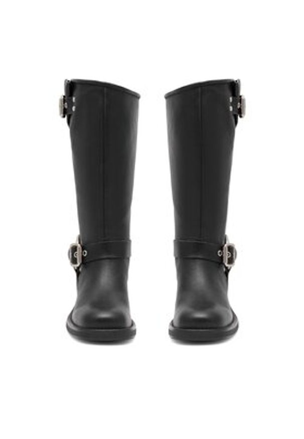 Badura Kozaki MANGUALDE-V1272-215 Czarny. Kolor: czarny. Materiał: skóra