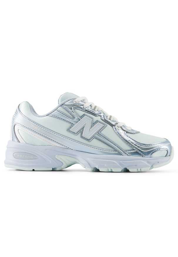 Buty dziecięce New Balance G7407LM – niebieskie. Kolor: niebieski. Materiał: syntetyk, materiał. Szerokość cholewki: normalna. Sezon: lato. Sport: turystyka piesza