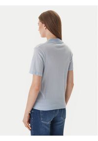 Guess Polo W6GR03 Z0583 Niebieski jasny Regular Fit. Typ kołnierza: polo. Kolor: niebieski. Materiał: wełna #2