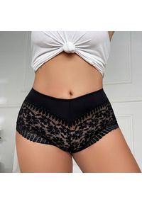 Intica - Koronkowe szorty z ozdobnym wykończeniem na specjalne okazje Vaira. Kolor: biały. Materiał: koronka. Wzór: koronka #3