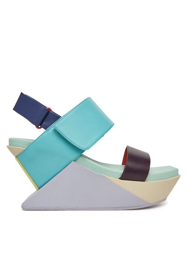 United Nude Sandały Delta Wedge Sandal 1041387716 Kolorowy. Materiał: skóra. Wzór: kolorowy