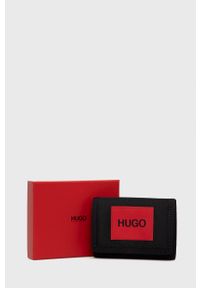 Hugo portfel męski kolor czarny. Kolor: czarny. Materiał: poliester, materiał, poliamid. Wzór: gładki #3