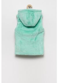 Guess bezrękawnik dwustronny dziecięcy kolor turkusowy. Okazja: na co dzień. Typ kołnierza: kaptur. Kolor: turkusowy. Długość rękawa: bez rękawów. Styl: casual #5