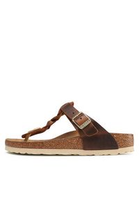 Birkenstock Japonki Gizeh Braided 1021336 Brązowy. Kolor: brązowy. Materiał: skóra #5