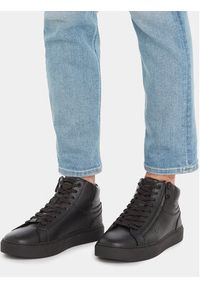 Calvin Klein Sneakersy High Top Lace Up W/Zip Rubb HM0HM01269 Czarny. Kolor: czarny #5