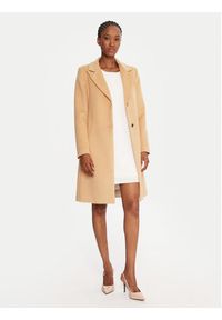 Rinascimento Płaszcz przejściowy CFC0126117003 Beżowy Regular Fit. Kolor: beżowy. Materiał: syntetyk #3