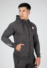GORILLA WEAR - Payette Bluza z kapturem zapinana na suwak - Szary. Typ kołnierza: kaptur. Kolor: szary. Sport: fitness