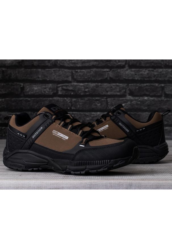 Buty męskie trekkingowe Softshell DK PREDATOR. Kolor: wielokolorowy, brązowy, czarny. Materiał: softshell. Sport: turystyka piesza