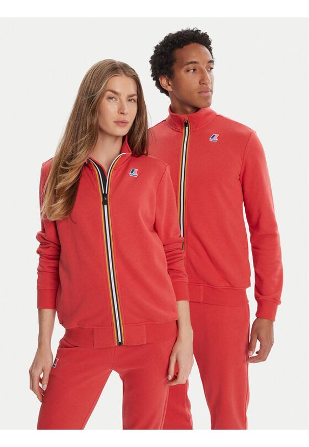 K-Way Bluza Augur K41225W Czerwony Regular Fit. Kolor: czerwony. Materiał: bawełna