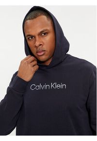 Calvin Klein Bluza Degrade Logo K10K112445 Granatowy Regular Fit. Kolor: niebieski. Materiał: bawełna