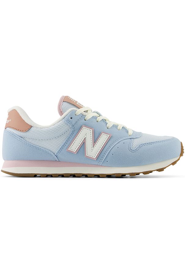 Buty damskie New Balance GW500BGB - niebieskie. Okazja: na co dzień. Kolor: niebieski. Materiał: guma, zamsz. Szerokość cholewki: normalna