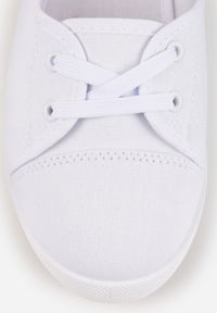 Renee - Białe Tenisówki Przed Kostkę z Krótkim Sznurowaniem Aviole. Wysokość cholewki: przed kostkę. Kolor: biały #3