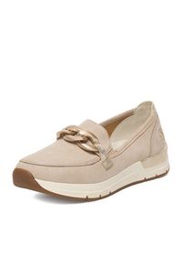 Rieker Półbuty 58944-60 Beżowy. Kolor: beżowy. Materiał: zamsz, skóra #7