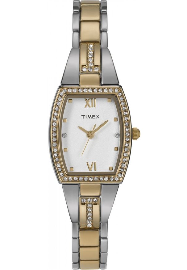 Zegarek damski Timex TW2W95800 CYRKONIE srebrny. Kolor: srebrny