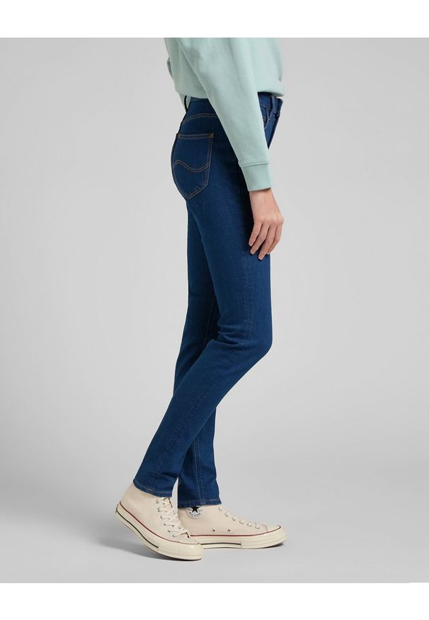 Lee - LEE SCARLETT HIGH DAMSKIE SDPONIE JEANSOWE JEANSY DARK ZURI L626OPOR 112145308