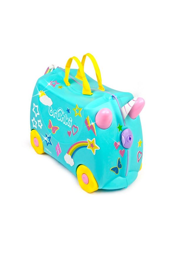 Trunki Jednorożec Una + naklejki TRU-0287. Materiał: guma. Styl: wakacyjny, młodzieżowy