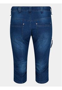 Zizzi Szorty jeansowe J10111A Granatowy Slim Fit. Kolor: niebieski. Materiał: bawełna #5