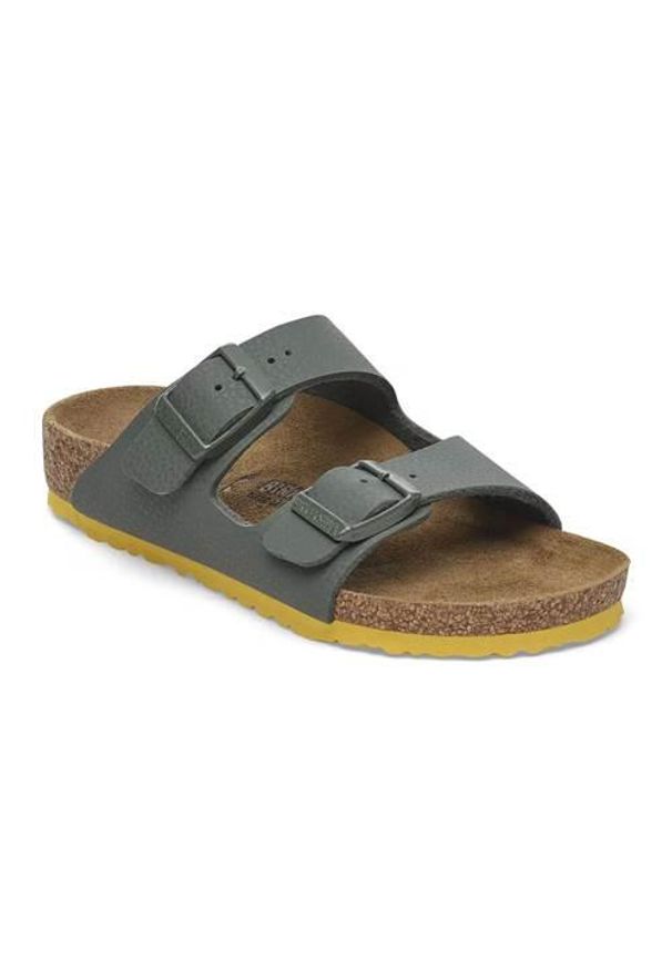 Klapki dla dzieci Birkenstock Arizona Kids Bs. Kolor: zielony. Materiał: syntetyk, materiał