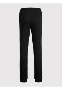 Jack&Jones Junior Spodnie dresowe Gordon 12179798 Czarny Regular Fit. Kolor: czarny. Materiał: bawełna #4