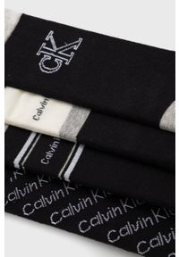 Calvin Klein Skarpetki (4-pack) damskie kolor czarny. Kolor: czarny #3