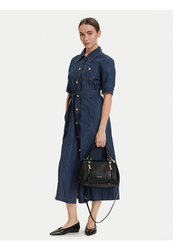 Liu Jo Torebka AA6040 E1120 Czarny. Kolor: czarny. Materiał: skórzane