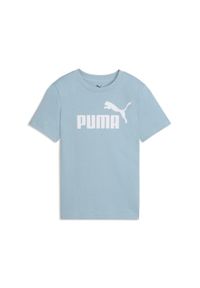 Puma - Młodzieżowa koszulka ESS z logo No. 1 PUMA. Kolor: niebieski, biały, wielokolorowy. Materiał: bawełna. Sport: joga i pilates #1