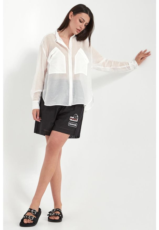 Pinko - Koszula damska z jedwabiem Andy PINKO. Materiał: jedwab