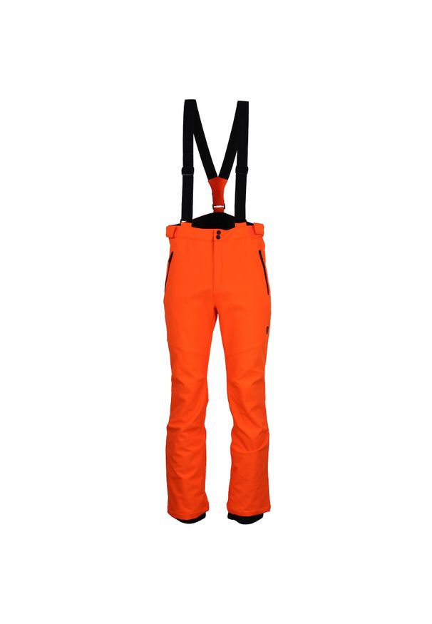 PEAK MOUNTAIN - Spodnie narciarskie softshell Peak Mountain Ceprim. Kolor: pomarańczowy. Materiał: softshell. Sezon: zima. Sport: narciarstwo
