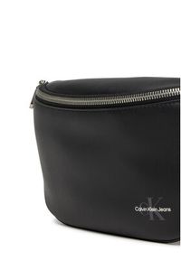 Calvin Klein Jeans Saszetka nerka Mono Logo Waistbag 38 LV04G3012G Czarny. Kolor: czarny. Materiał: skóra