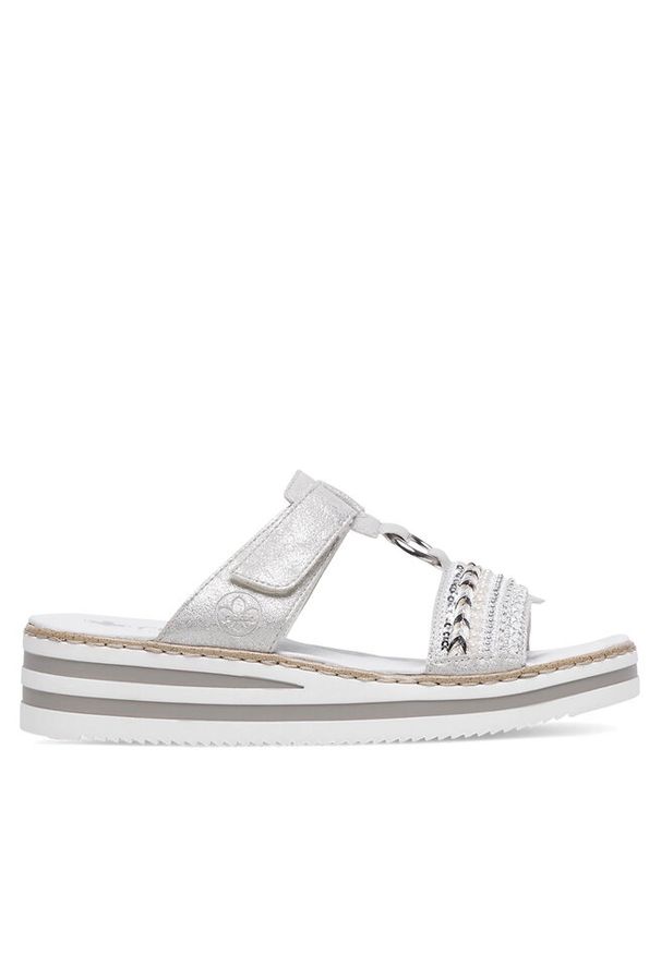 Klapki Rieker. Kolor: szary