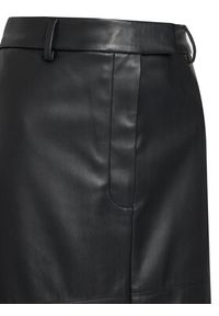 Calvin Klein Spódnica z imitacji skóry LV044D651G Czarny Regular Fit. Kolor: czarny. Materiał: skóra #3