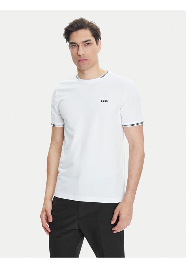 BOSS T-Shirt Taul 50521245 Biały Regular Fit. Kolor: biały. Materiał: bawełna