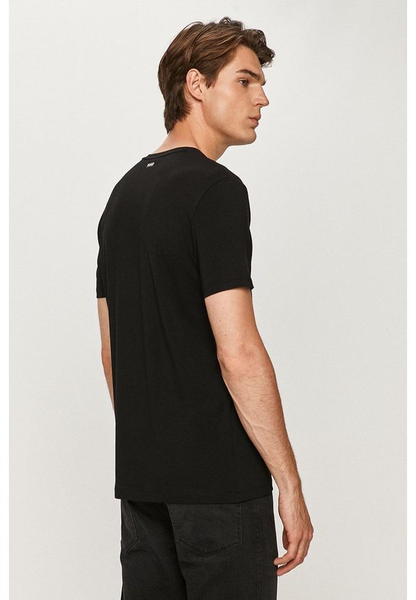 Hugo - T-shirt (2-pack). Okazja: na co dzień. Kolor: czarny. Materiał: dzianina. Styl: casual