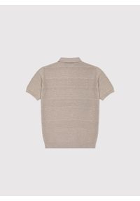 Pako Lorente - PAKO LORENTE – Beżowe polo swetrowe. Okazja: na co dzień. Typ kołnierza: polo. Kolor: beżowy. Materiał: bawełna. Styl: casual #6