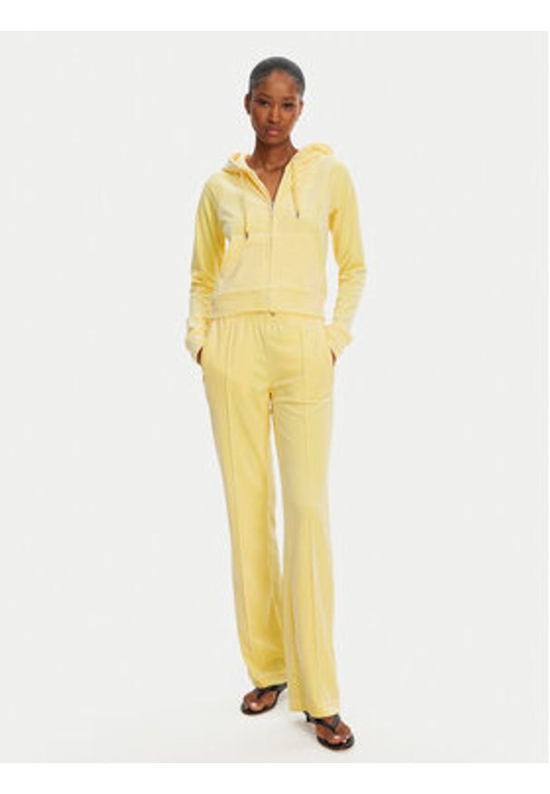 Juicy Couture Bluza Madison JCWA122001 Żółty Slim Fit. Kolor: żółty. Materiał: syntetyk