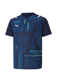 Podkoszulek Puma Teamultimate Jersey Jr, Dzieci. Kolor: niebieski. Materiał: jersey