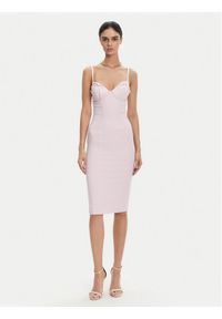 Elisabetta Franchi Sukienka koktajlowa AB-702-51E2 Fioletowy Regular Fit. Kolor: fioletowy. Materiał: syntetyk. Styl: wizytowy #1