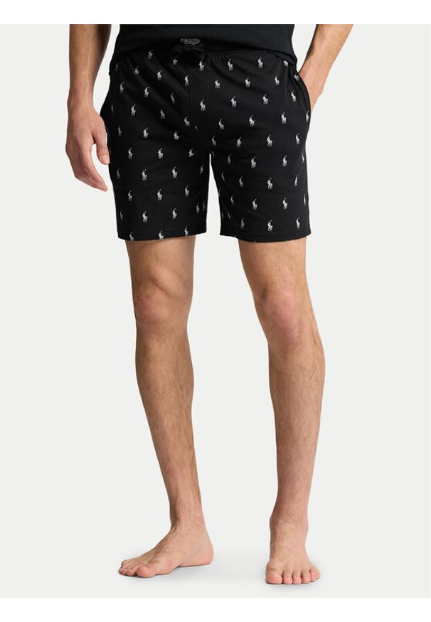 Polo Ralph Lauren Szorty piżamowe 714965505003 Czarny Slim Fit. Kolor: czarny. Materiał: bawełna