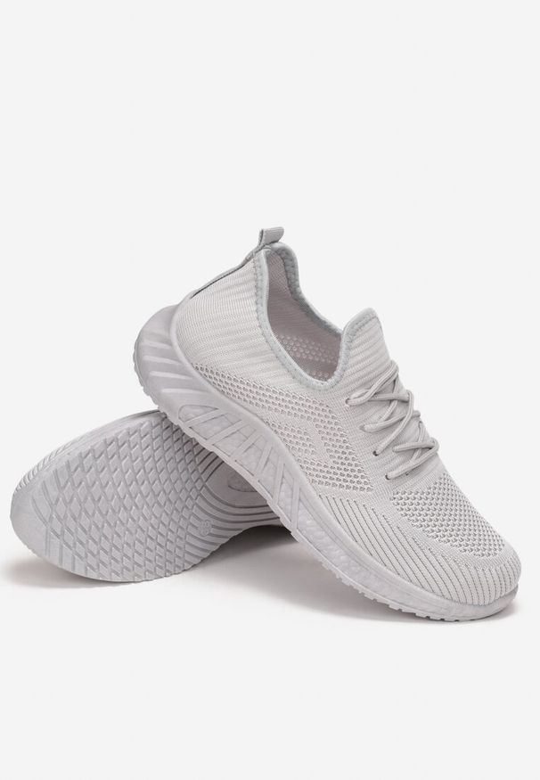 Renee - Szare Buty Sportowe Bemostom. Okazja: na co dzień. Zapięcie: sznurówki. Kolor: szary. Materiał: jeans. Szerokość cholewki: normalna. Sport: fitness, joga i pilates