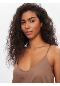 Marella Top Orda 2413161041200 Brązowy Regular Fit. Kolor: brązowy. Materiał: syntetyk