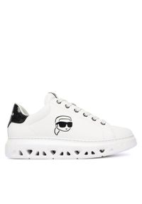 Karl Lagerfeld - KARL LAGERFELD Sneakersy KL64525 Biały. Kolor: biały. Materiał: skóra