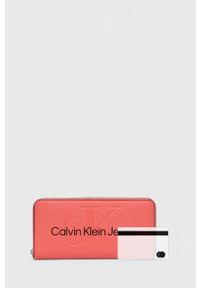 Calvin Klein Jeans portfel damski kolor różowy. Kolor: różowy #2