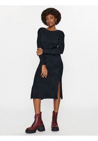 Vero Moda Sukienka dzianinowa 10291689 Czarny Relaxed Fit. Kolor: czarny. Materiał: syntetyk #1