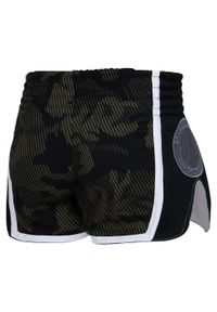 Spodenki Muay Thai męskie EXTREME HOBBY HAVOC. Kolor: zielony. Materiał: elastan, poliester