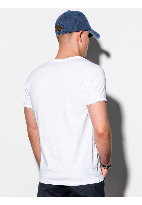 Biały t-shirt Ombre Clothing