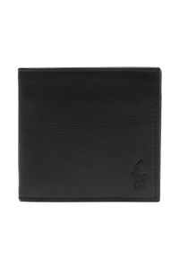 Polo Ralph Lauren Portfel męski 405914235002 Czarny. Kolor: czarny. Materiał: skóra