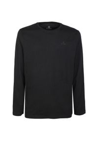 MEN'S HEALTH - Koszulka męska ATHL DPT Logan długi rękaw, czarna, 100% bawełna. Kolor: czarny. Materiał: bawełna. Długość rękawa: długi rękaw. Długość: długie #1