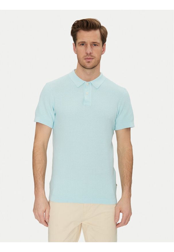 Blend Polo 20718361 Zielony Regular Fit. Typ kołnierza: polo. Kolor: zielony. Materiał: bawełna